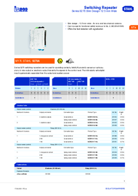 Thumbnail of document Data Sheet - 9270 Switching Repeater